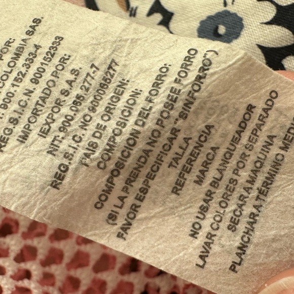 Love Fabela USA pink  pineapple mesh, long Beach cover-up tunic SZ S - Picture 7 of 7